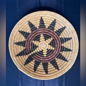 Large Antique Native American Indian Navajo Ceremonial Wedding Basket RARE 16”